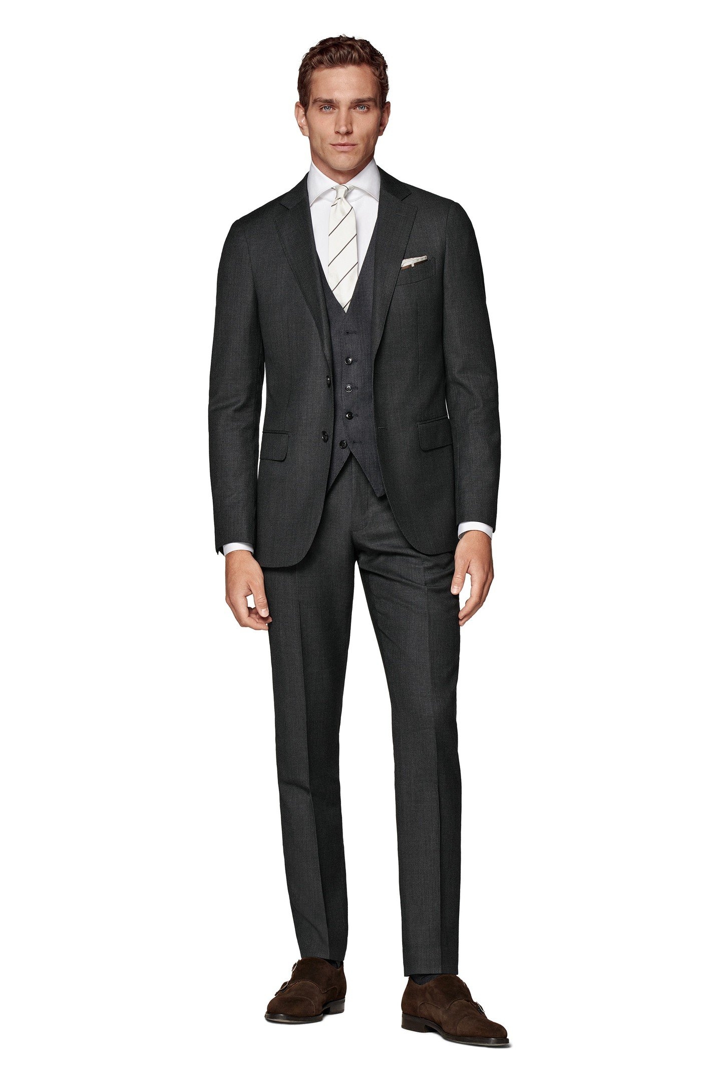 BRESCIA D. GREY PURE WOOL S130 DARK GREY 3