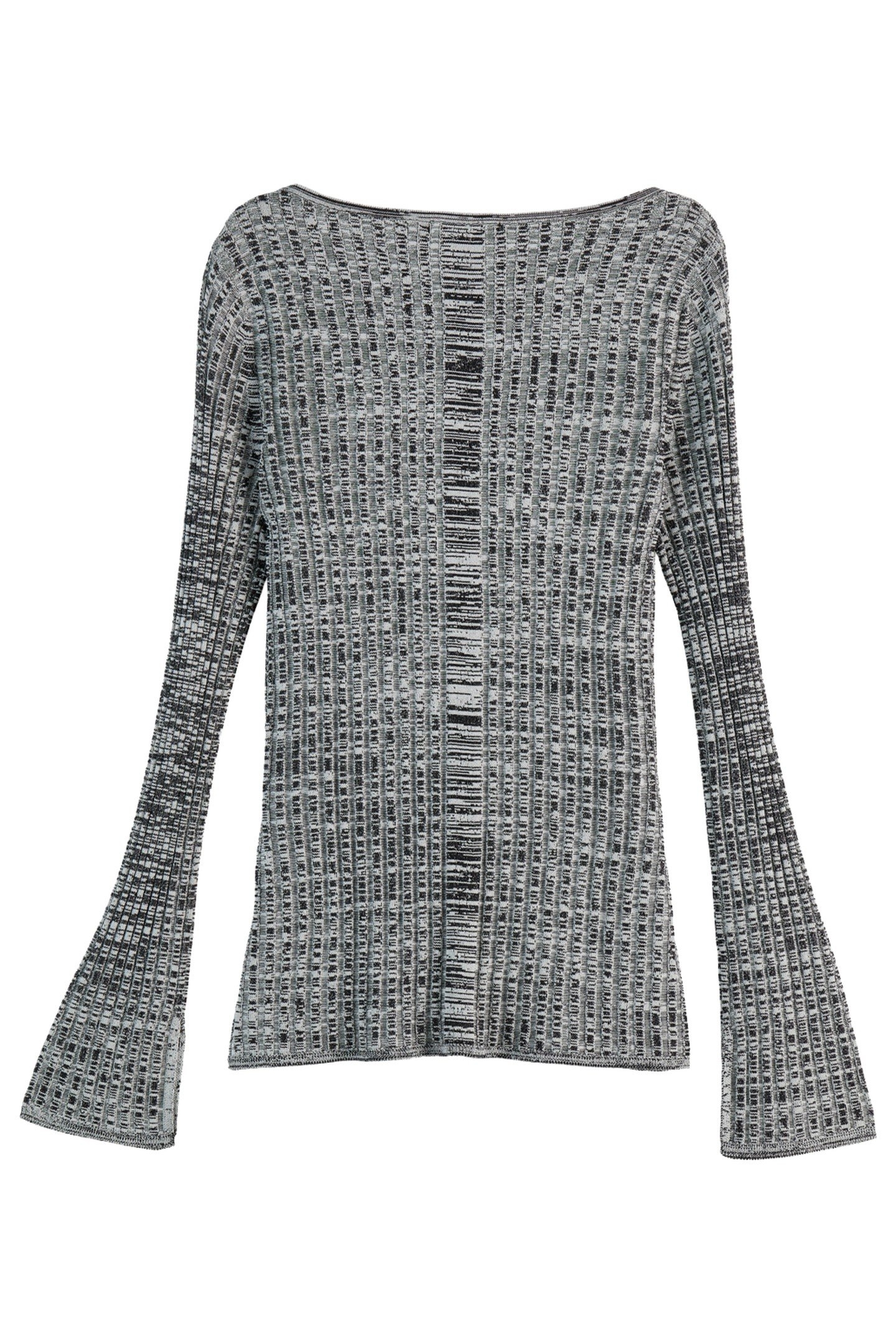 RIBBED KNITTED PULLOVER BLACK 6