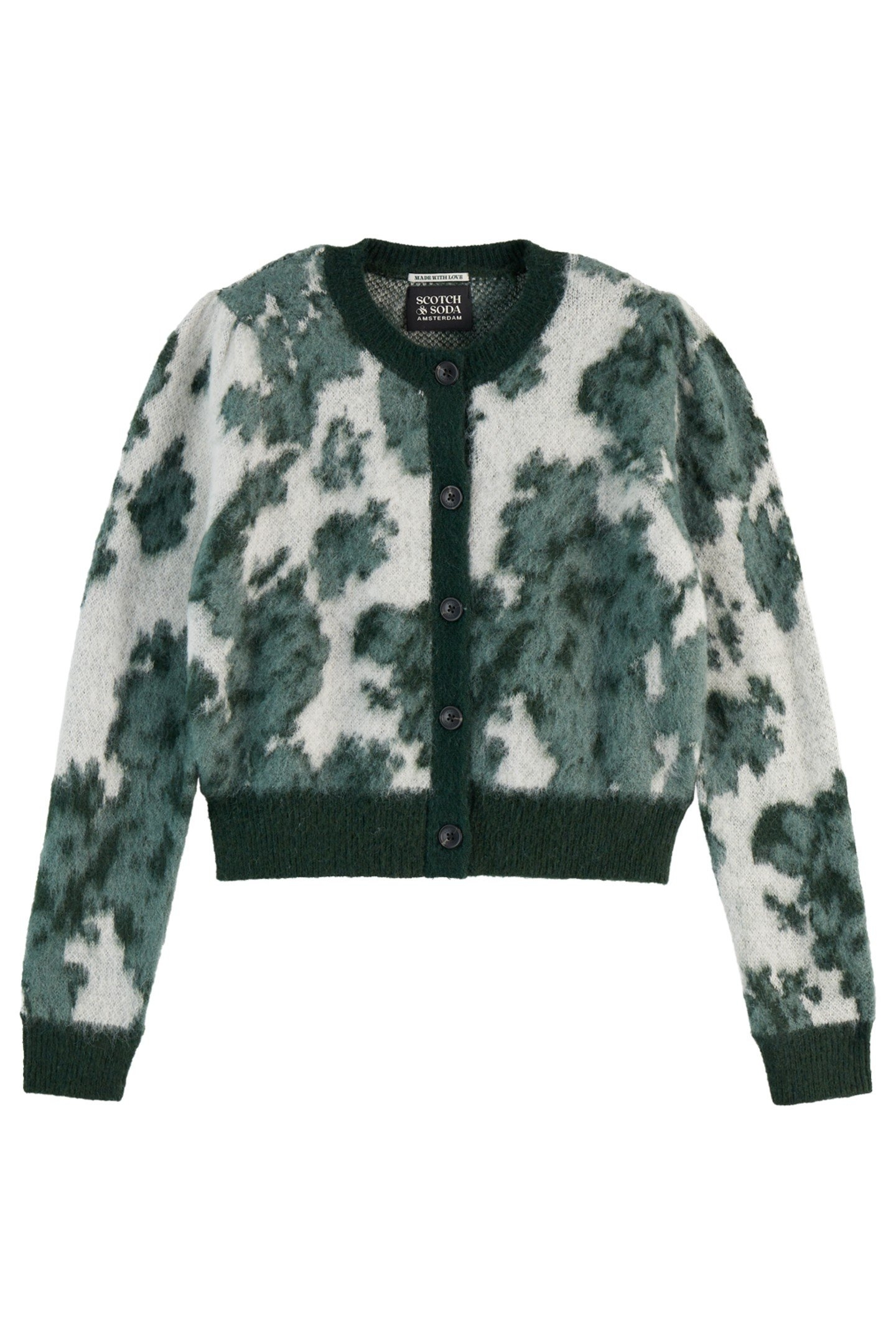 JACQUARD CREW NECK CARDIGAN NIEUW BLOSSOM JACQUARD 2