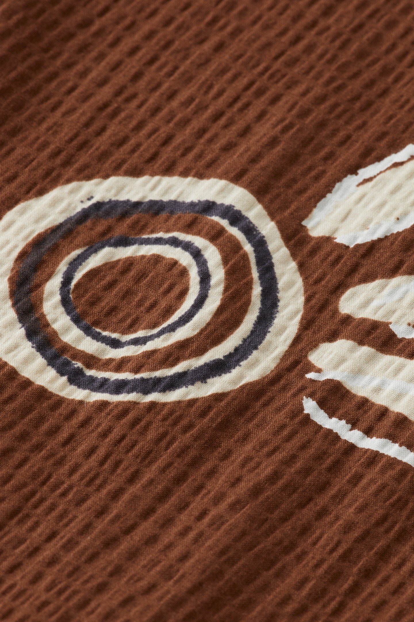 GATHERED STRAPPY TANK INKY SUN BROWN 6