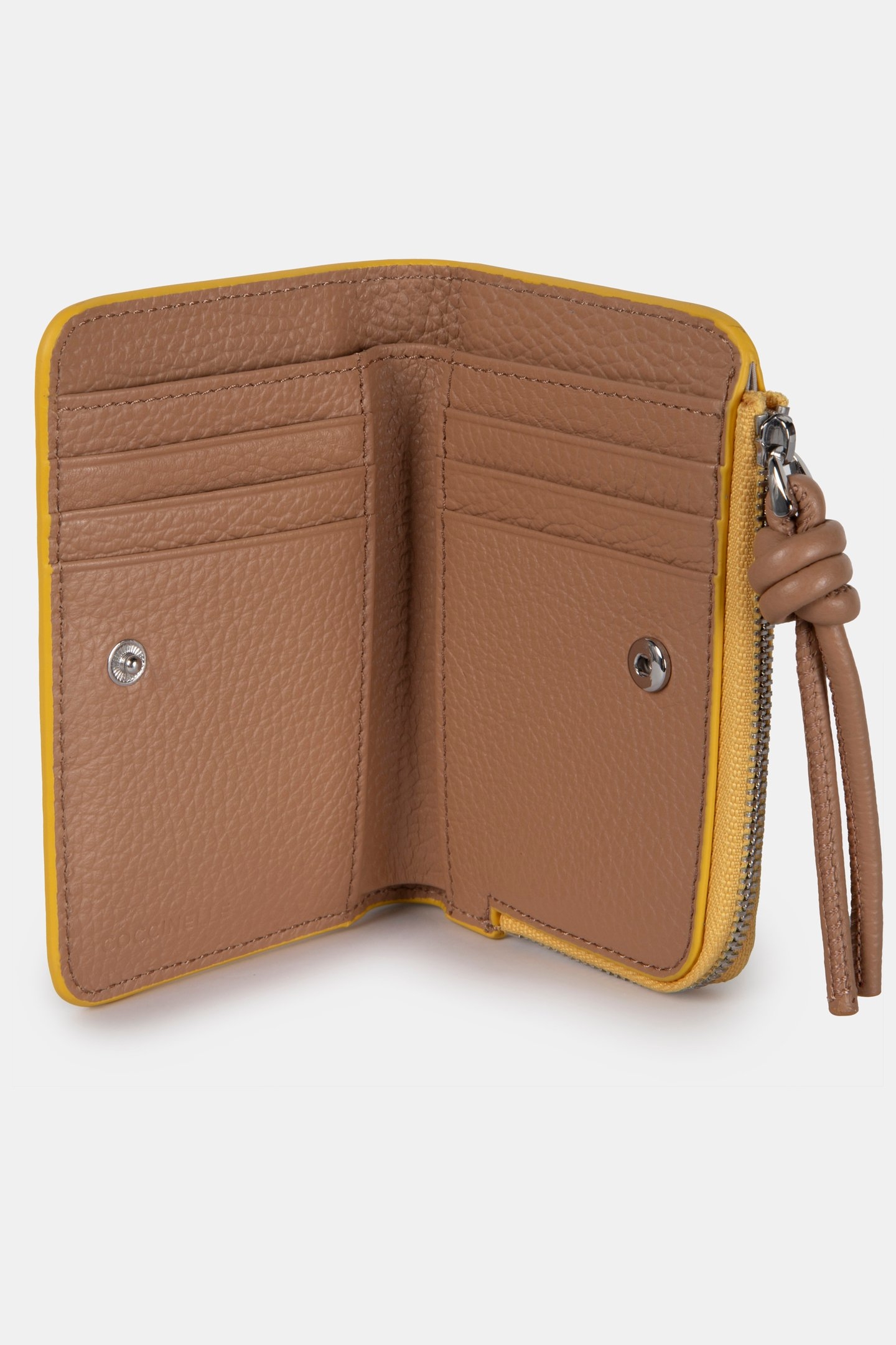 LEATHER PURSE IN MUSTARD YELLOW 4
