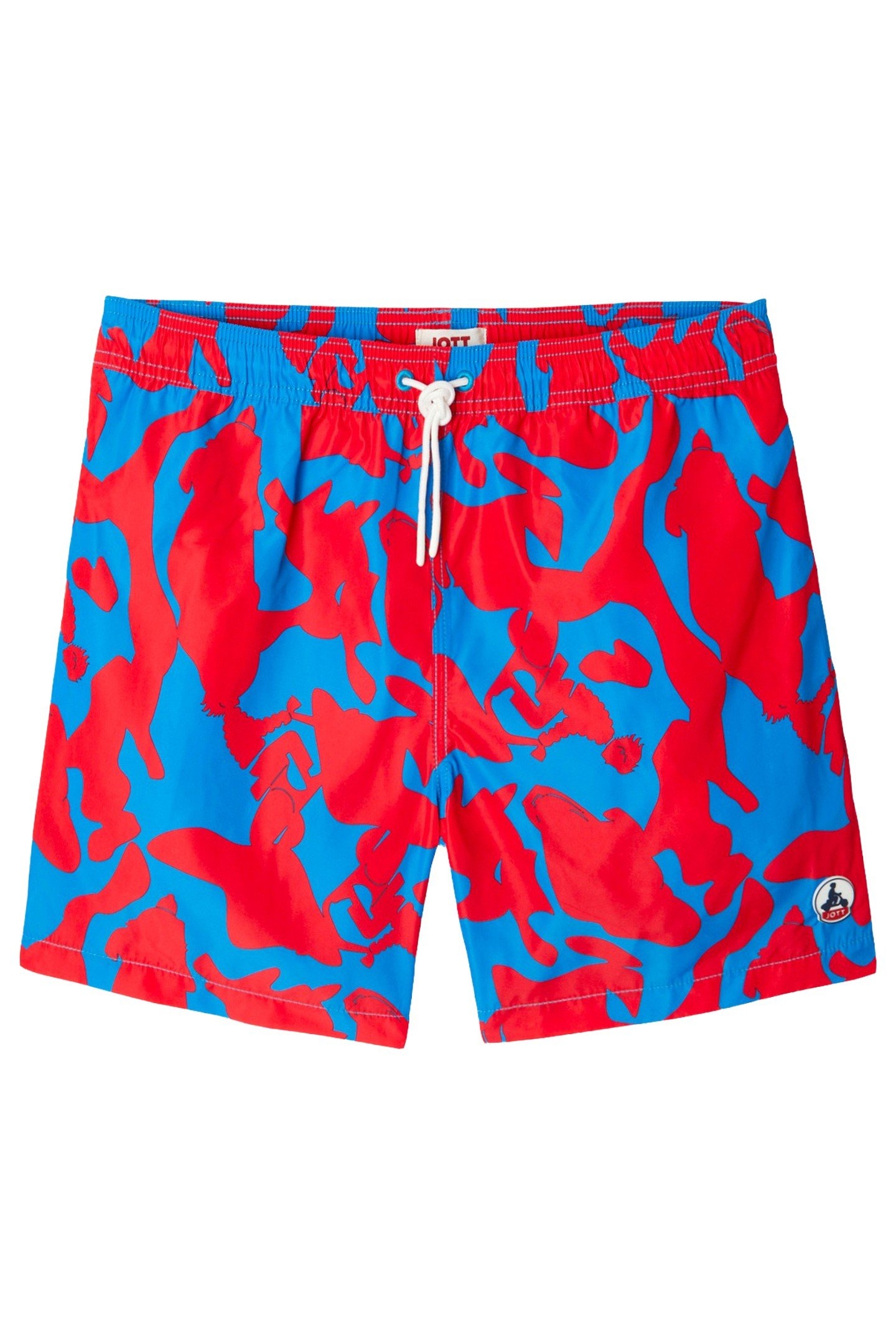 BIARRITZ MULTICAMO SWIMWEAR BOTTOM CAMO AZURE / FIRE RED 1