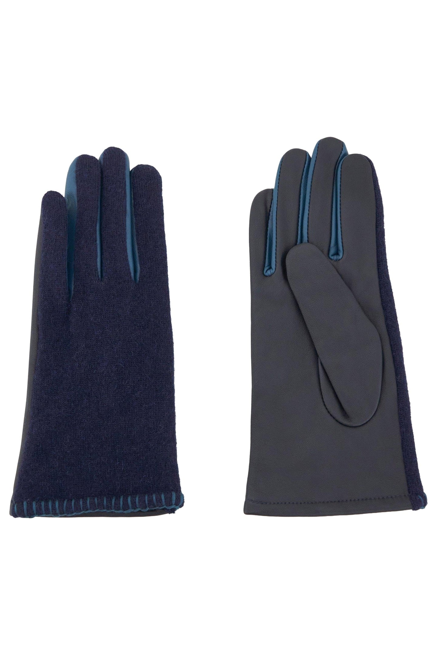LUCIE LEATHER GLOVE DARK NAVY 2