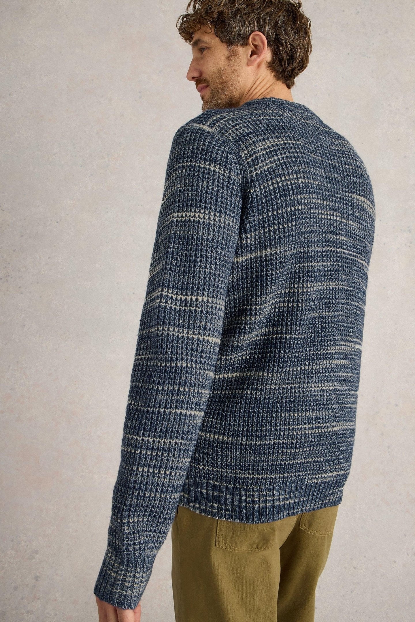 COMBE SPACEDYE JUMPER BLUE MULTI 3