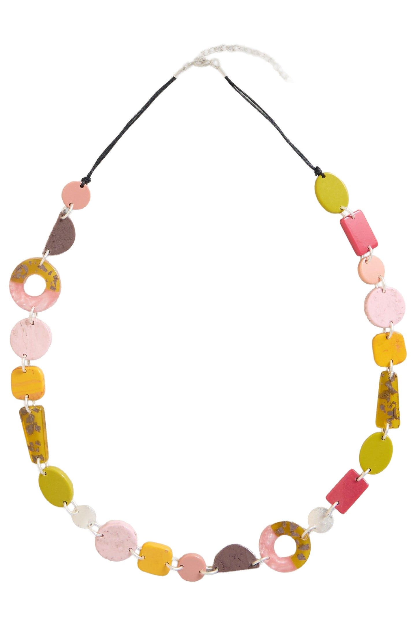 MULTI RESIN NECKLACE PINK MULTI 1